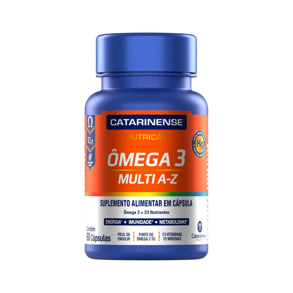 Omega 3 Multi A-z Catarinense Com 60 Capsulas