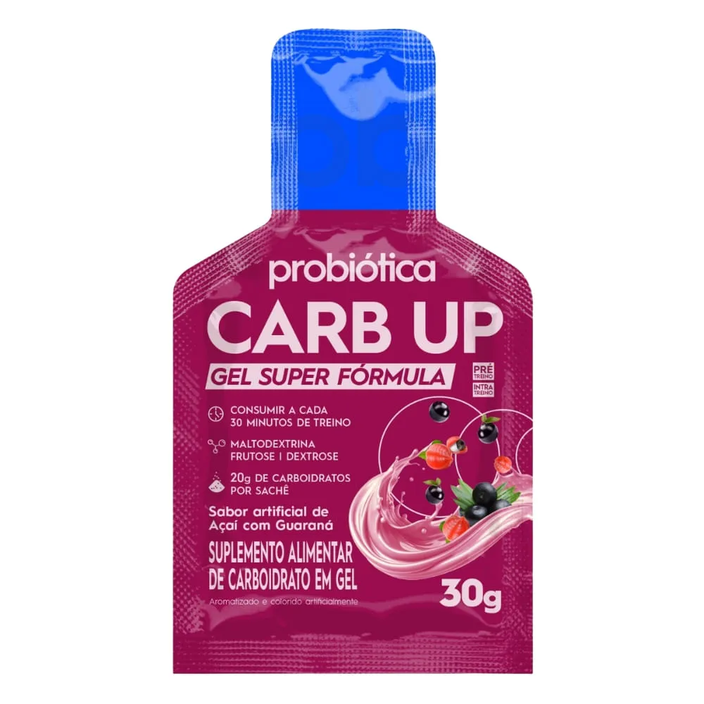 Energético Probiótica Carb-up Bcaa Gel Açaí Com Guaraná 30g