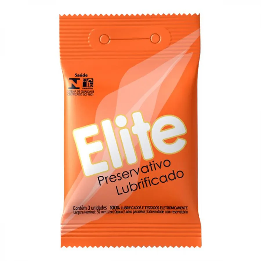 Preservativo Elite Com 3 Unidades