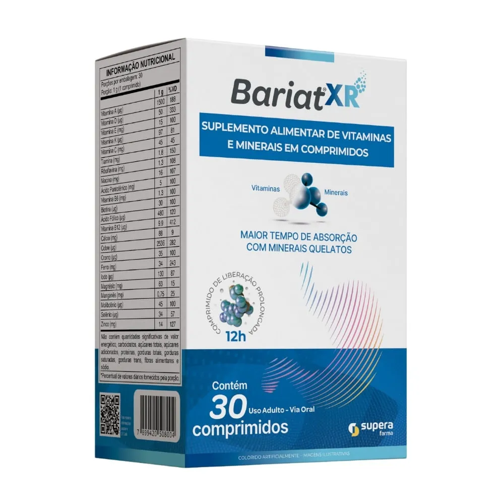 Suplemento Alimentar Bariat Xr 30 Comprimidos