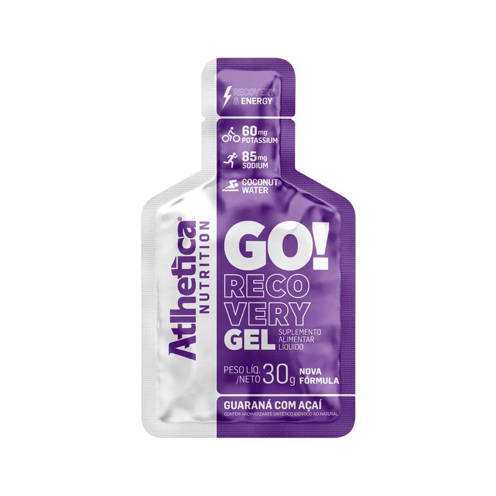 Go! Recovery Gel Atlhetica Nutrition Guaraná Com Açaí Sachê 30g