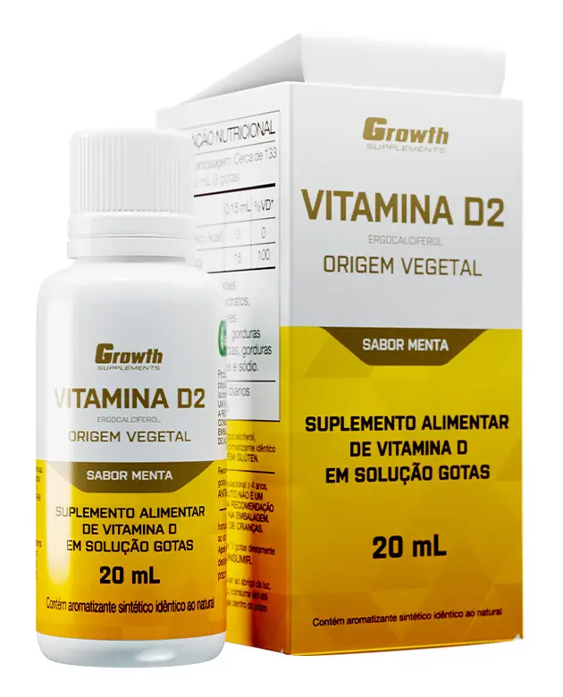 Vitamina D2 Vegano 20Ml Sabor Menta