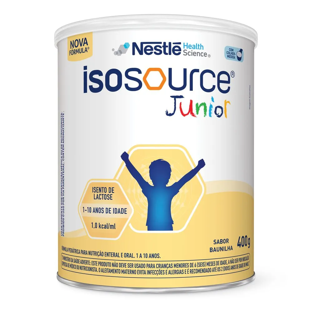 Nutrição Enteral Isosource Junior Baunilha 400g