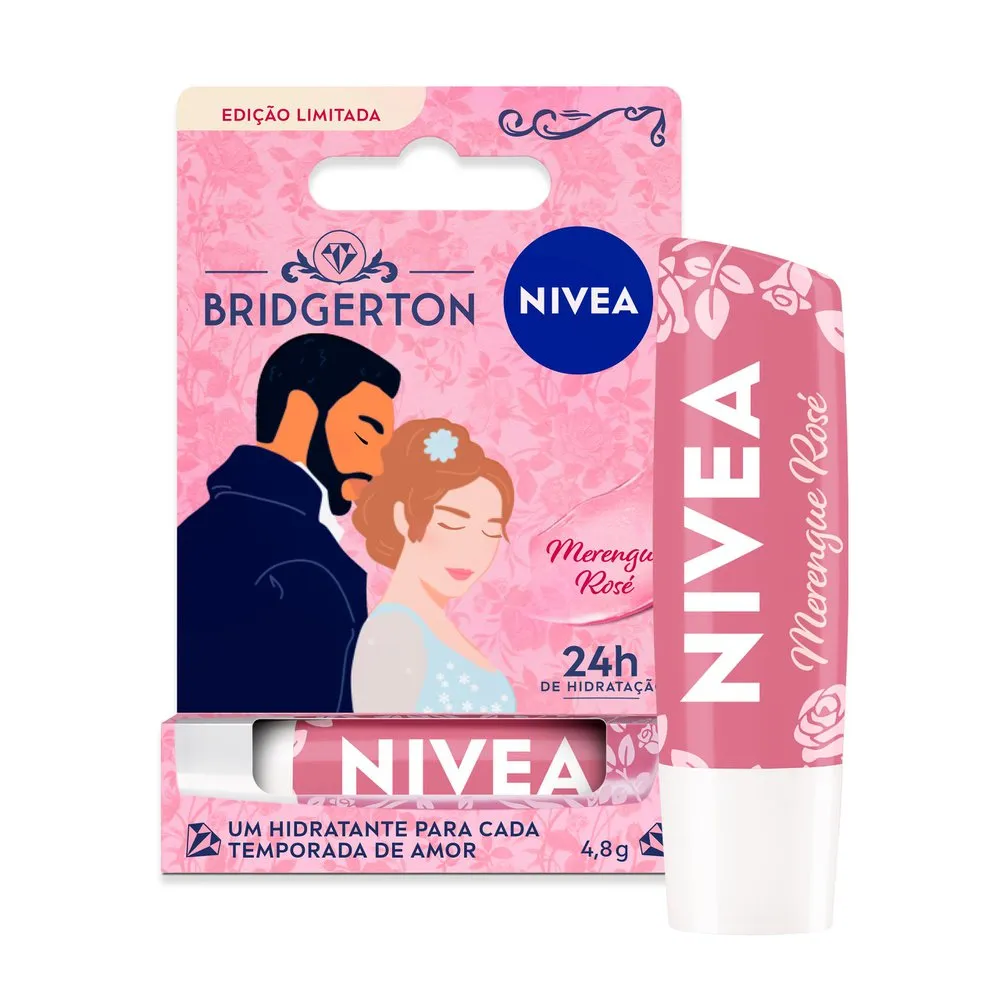 Hidratante Labial Nivea Merengue Rosé Ed. Limitada Bridgerton 4,8g
