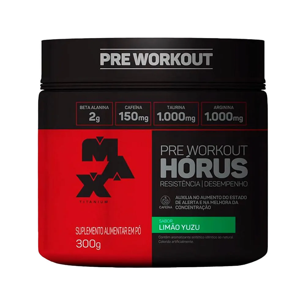 Max Titanum Pre Workout Horus Limao Yuzu 300gr