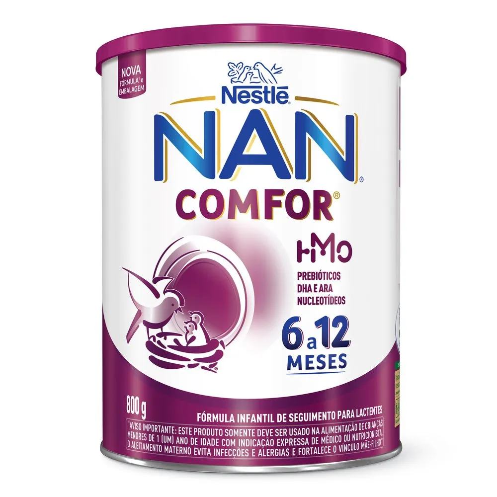 Fórmula Infantil Nan Comfor Hmo 6 A 12 Meses 800g