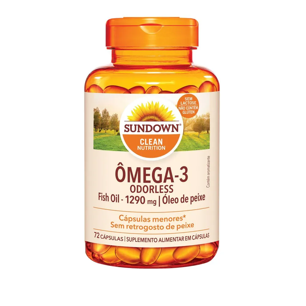 Suplemento Alimentar Sundown Ômega 3 Odorless 72 Cápsulas