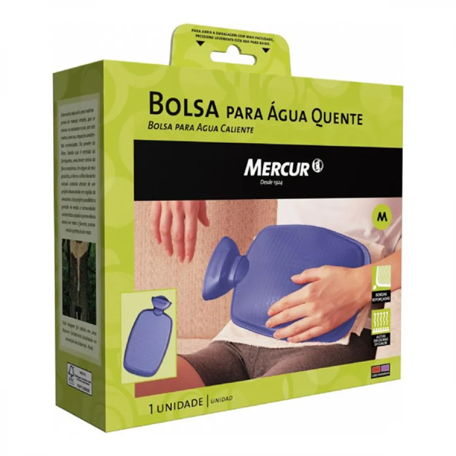 Bolsa Para Água Quente Mercur Lilás Média 1,4l