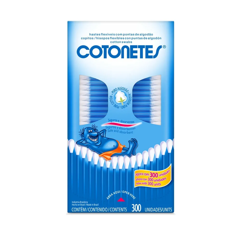 Cotonetes Johnsons Com 300 Unidades