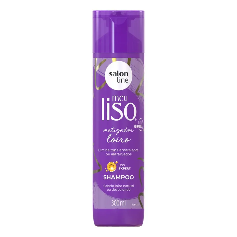 Shampoo Salon Line 300ml Meu Liso Matizador Loiro
