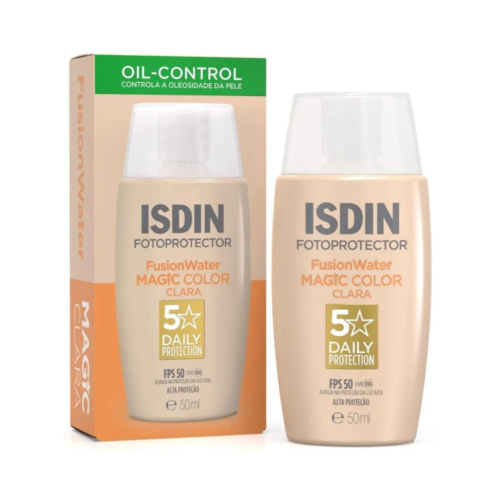 Isdin Fusion Water Protetor Solar 50ml Fps50 Oil Control Clara