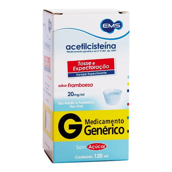 Acetilcisteína Ems 20mg Xarope Pediátrico 120ml