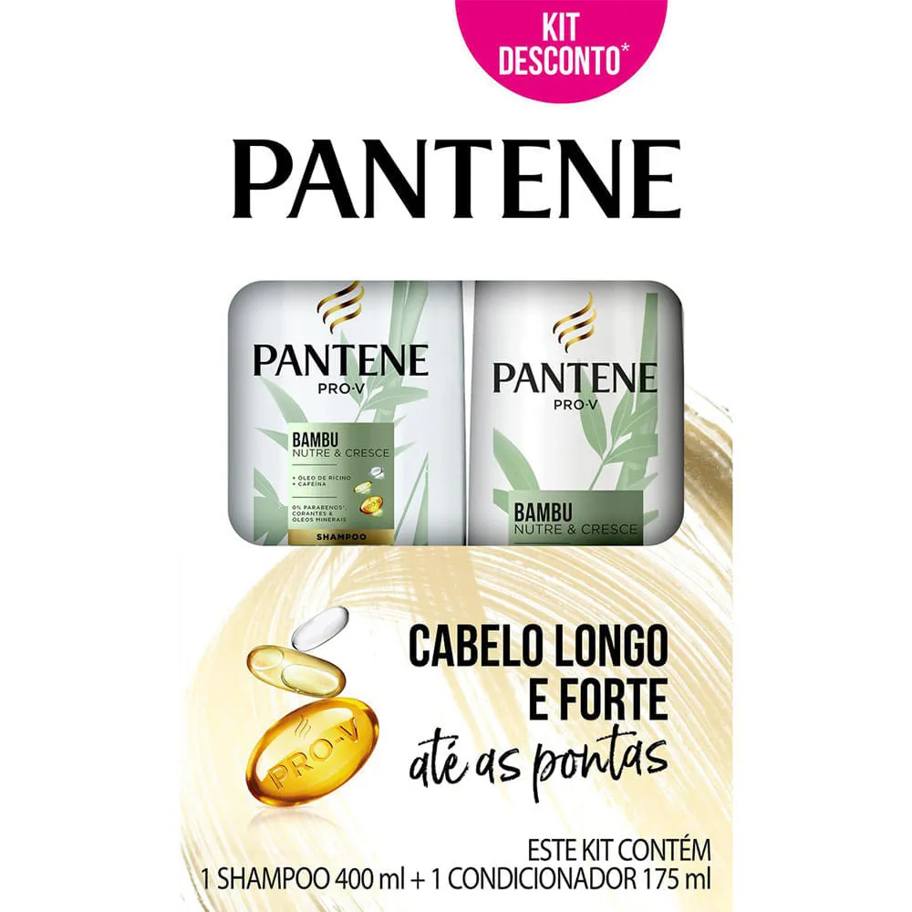 Shampoo+condicionador Pantene Bambu Nutre E Cresce 400+175ml Especial