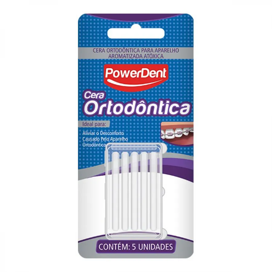 Cera Ortodôntica Powerdent Com 5 Unidades