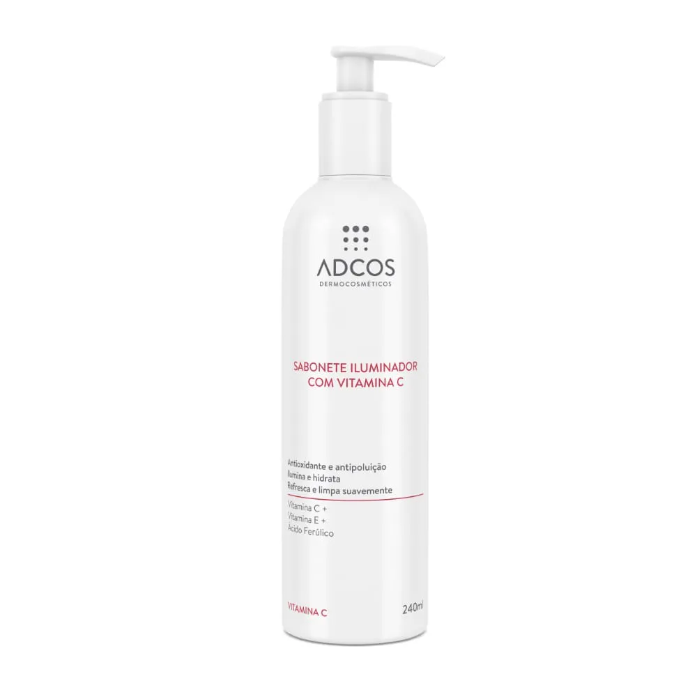 Sabonete Facial Adcos Iluminador Com Vitamina C 240ml