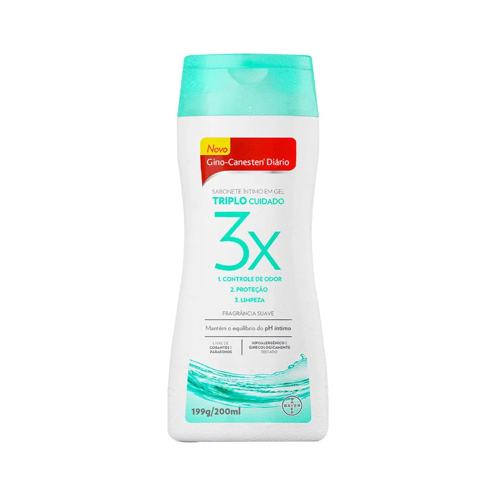 Sabonete Intimo Em Gel Gino-canesten Diario Triplo Cuidado 200ml