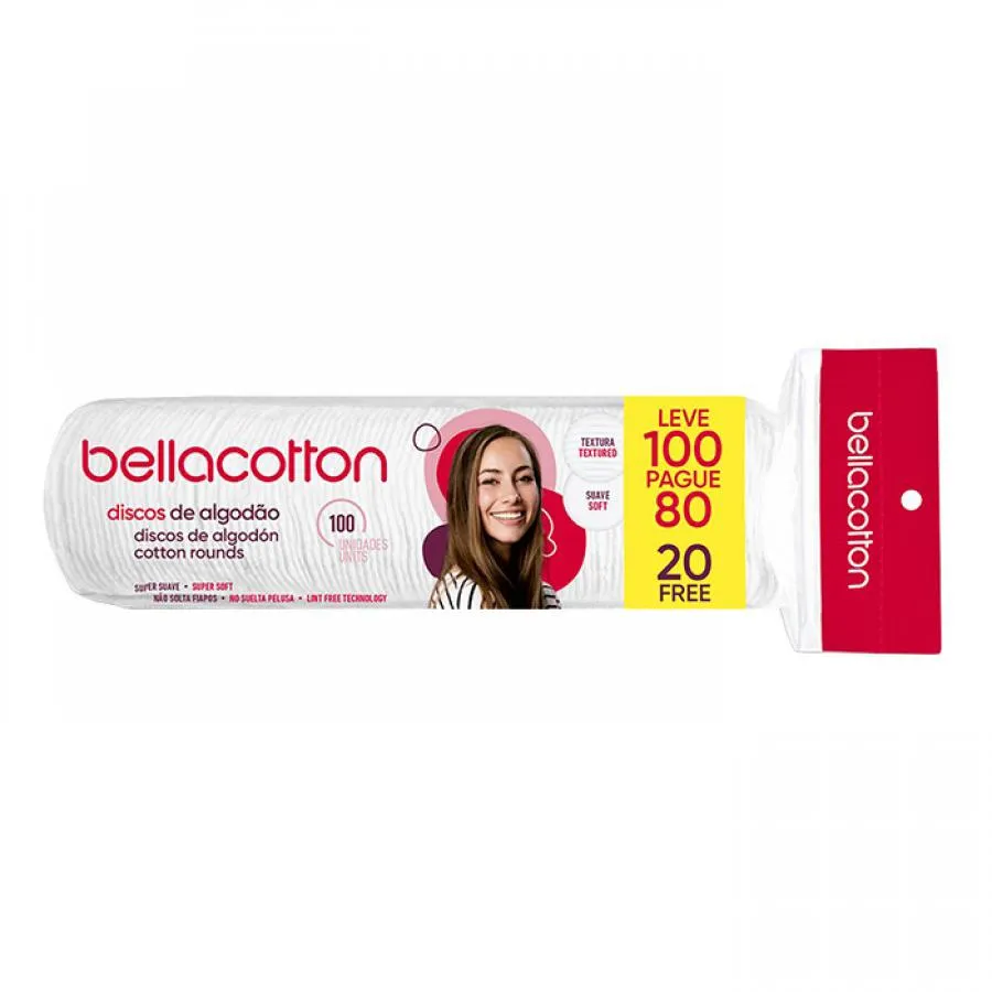 Algodão Bella Cotton Leve 100 Pague 80 Discos