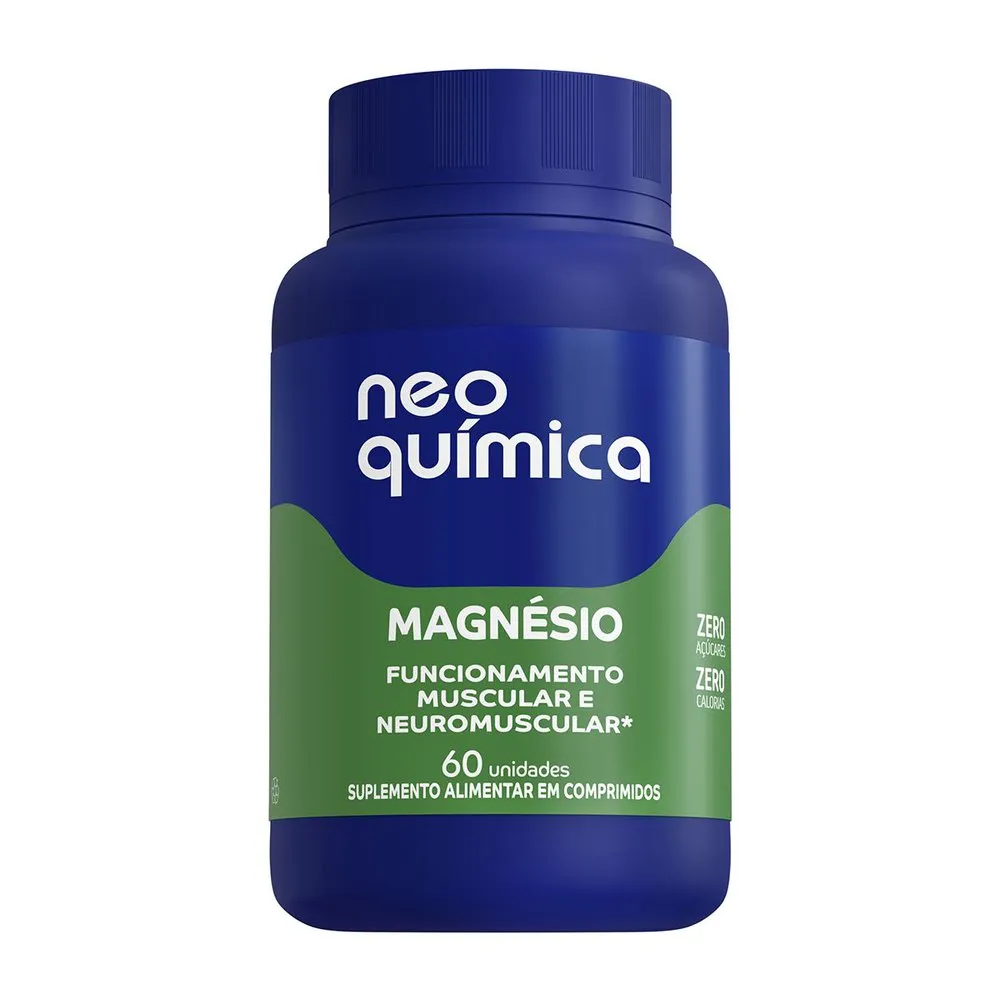Suplemento Alimentar Magnesio Neo Quimica Com 60 Comprimidos