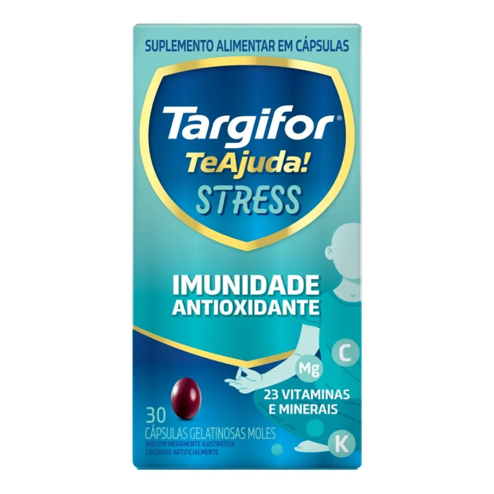 Suplemento Alimentar Targifor Te Ajuda Stress Com 30 Capsulas