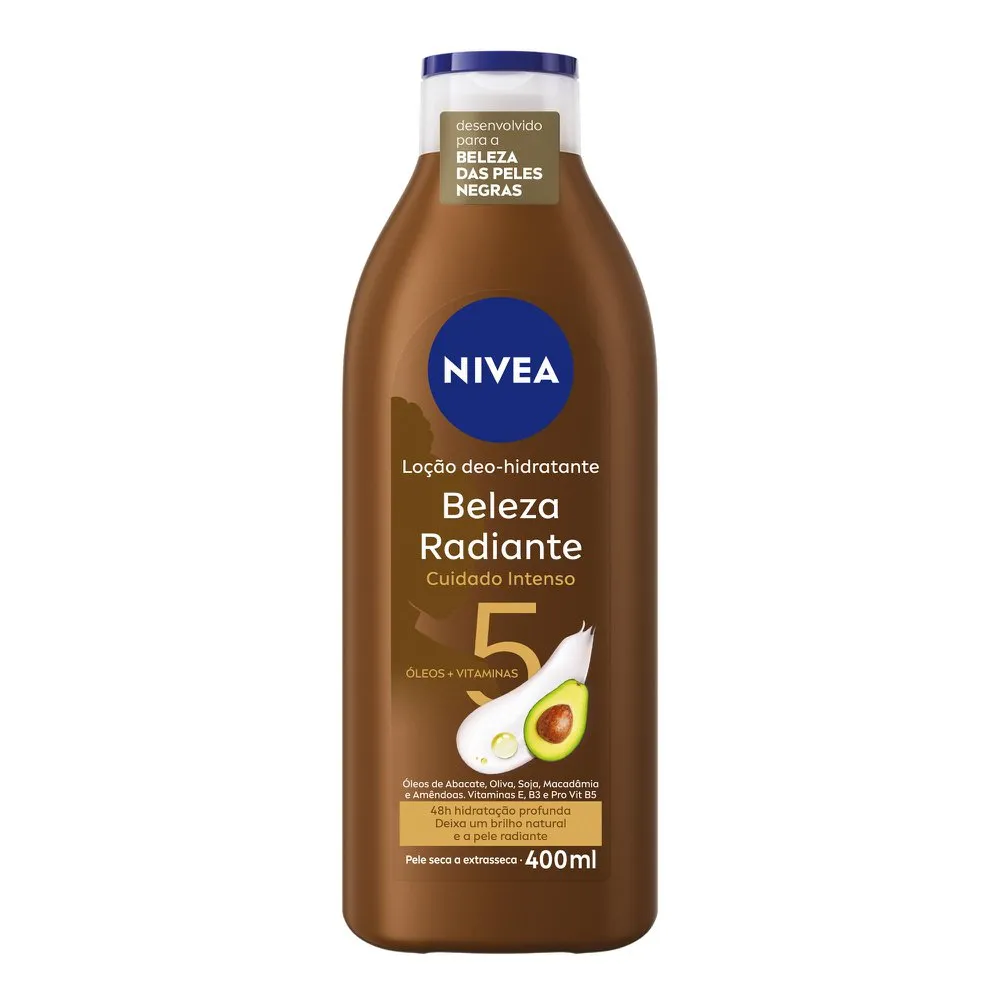 Loção Deo-hidratante Nivea Beleza Radiante Cuidado Intenso 400ml