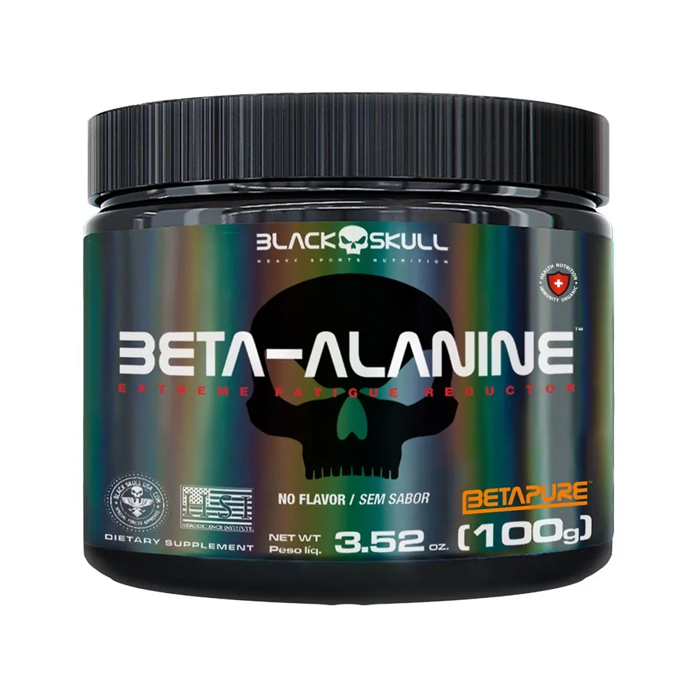Black Skull Beta Alanina 100gr Sem Sabor