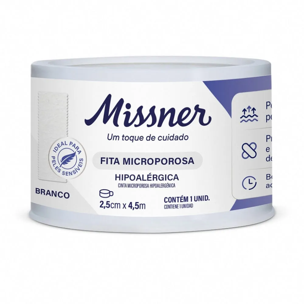 Fita Microporosa Missner 2,5cmx4,5m