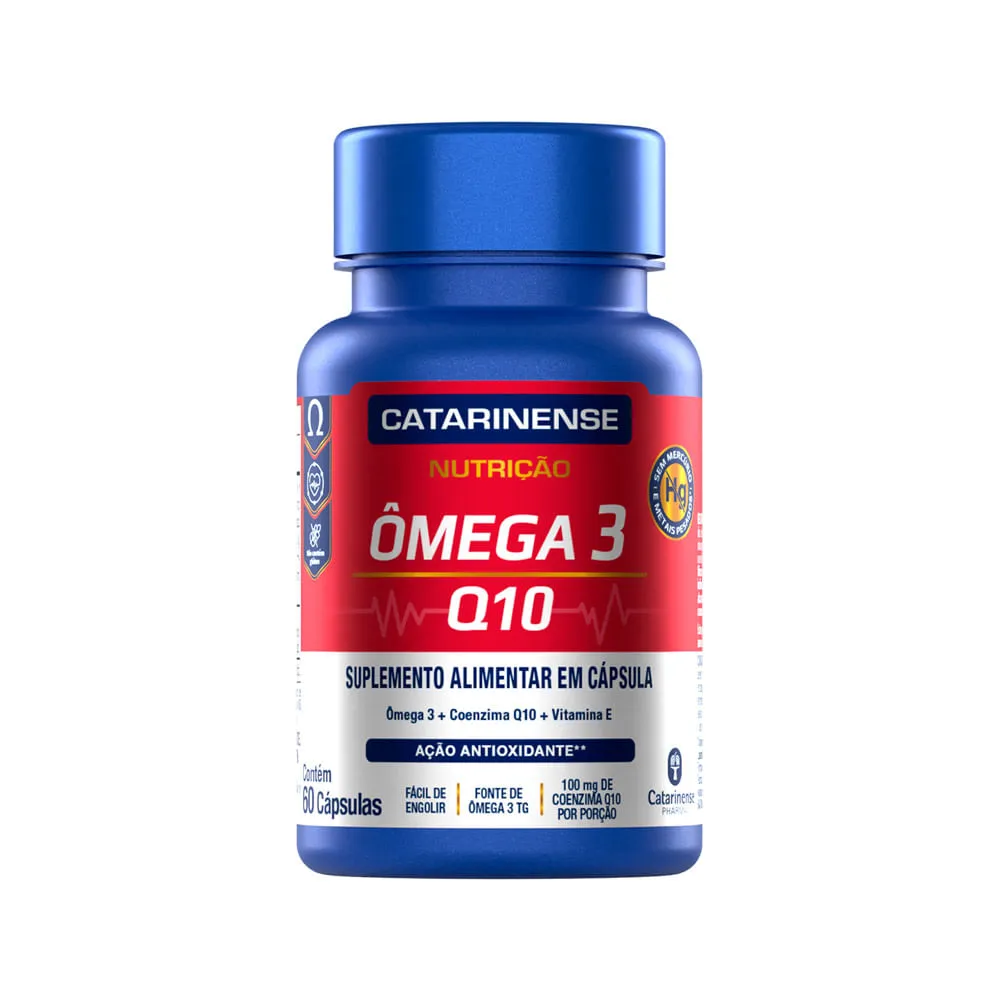 Omega 3 Q10 Catarinense Com 60 Capsulas