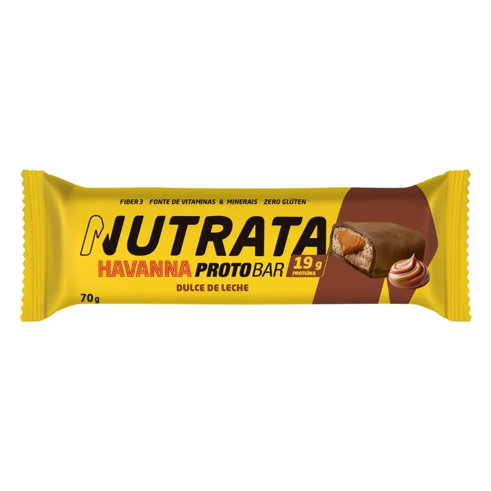 Barra De Proteína Nutrata Protobar Havanna Dulce De Leche 70g