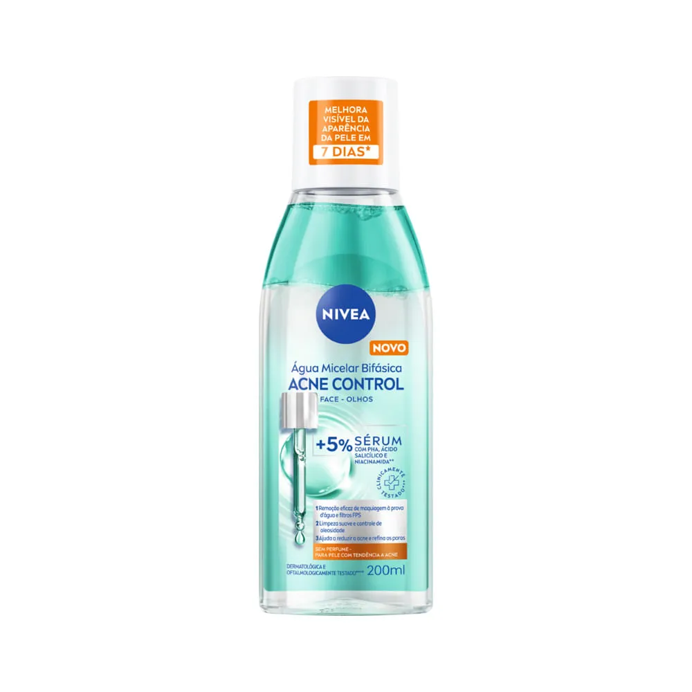 Água Micelar Bifásica Nivea Acne Control 200ml