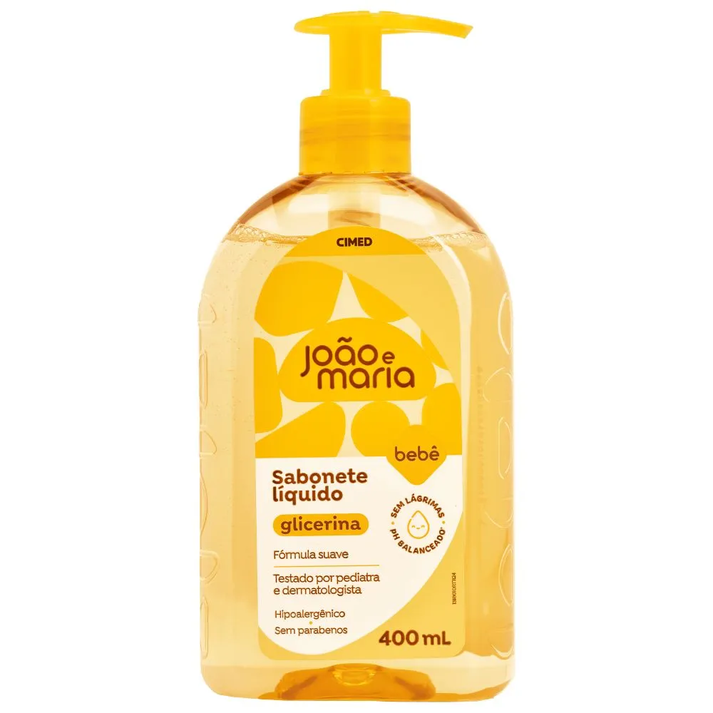 Sabonete Líquido João E Maria Bebê Glicerina 400ml