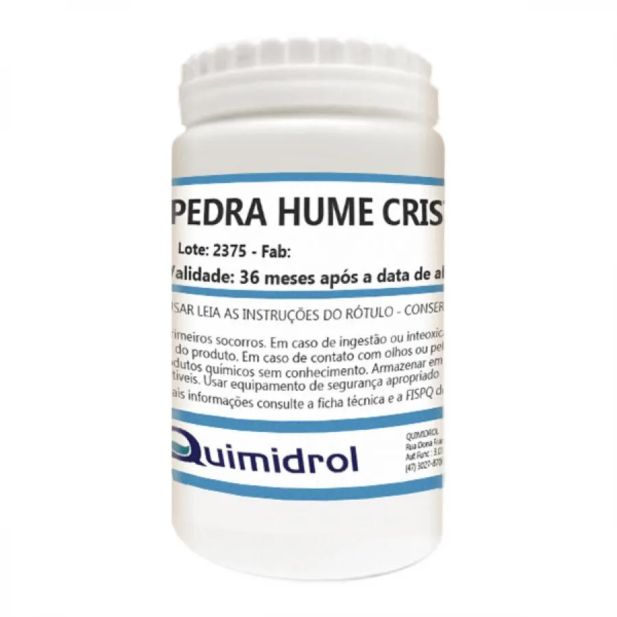 Pedra Hume Cristal Quimidrol 90g