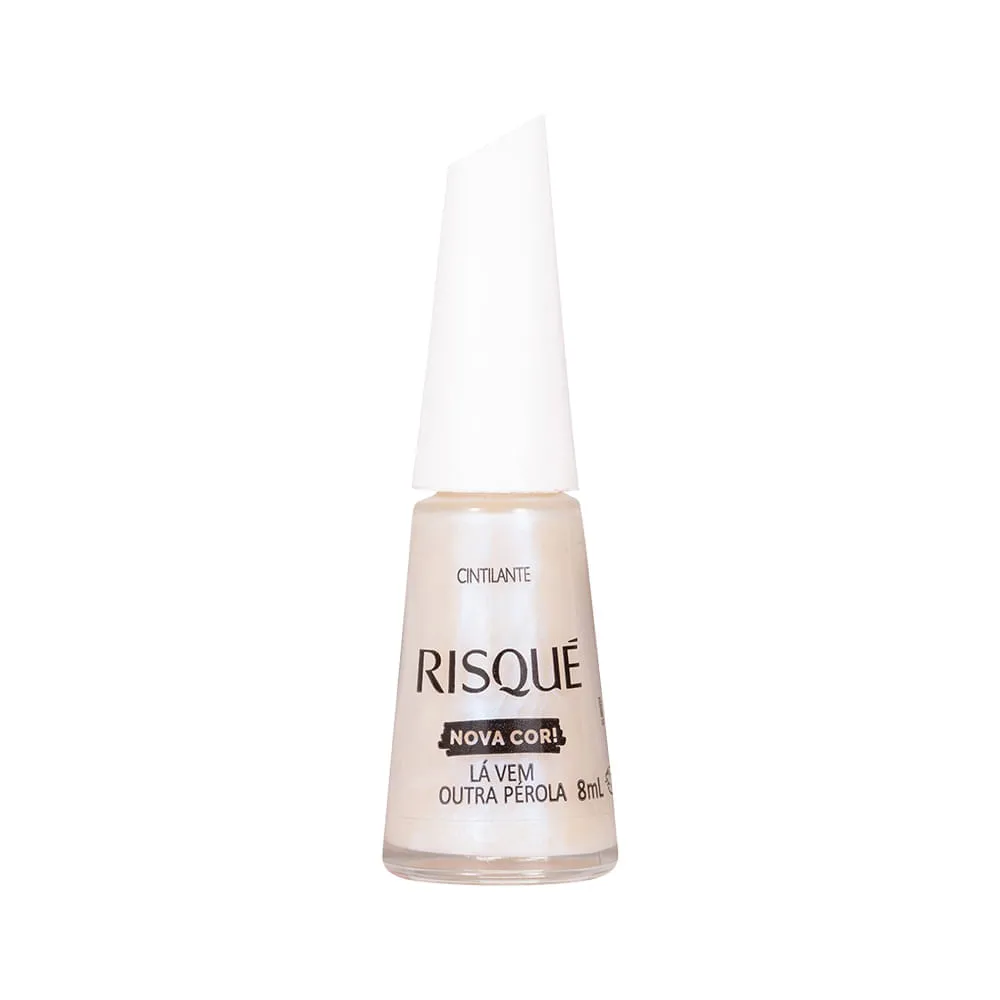 Esmalte Cintilante Risque La Vem Outra Perola 8ml