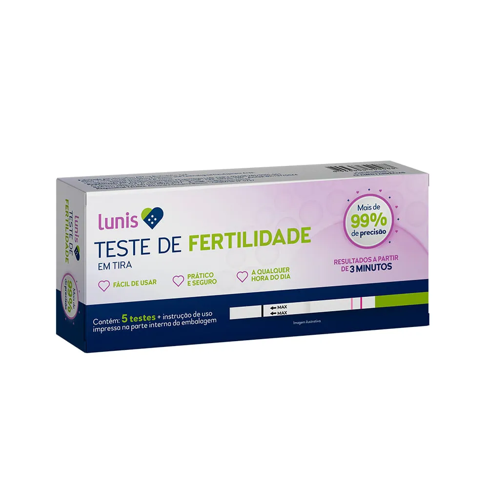 Teste De Fertilidade Lunis Com 5 Tiras