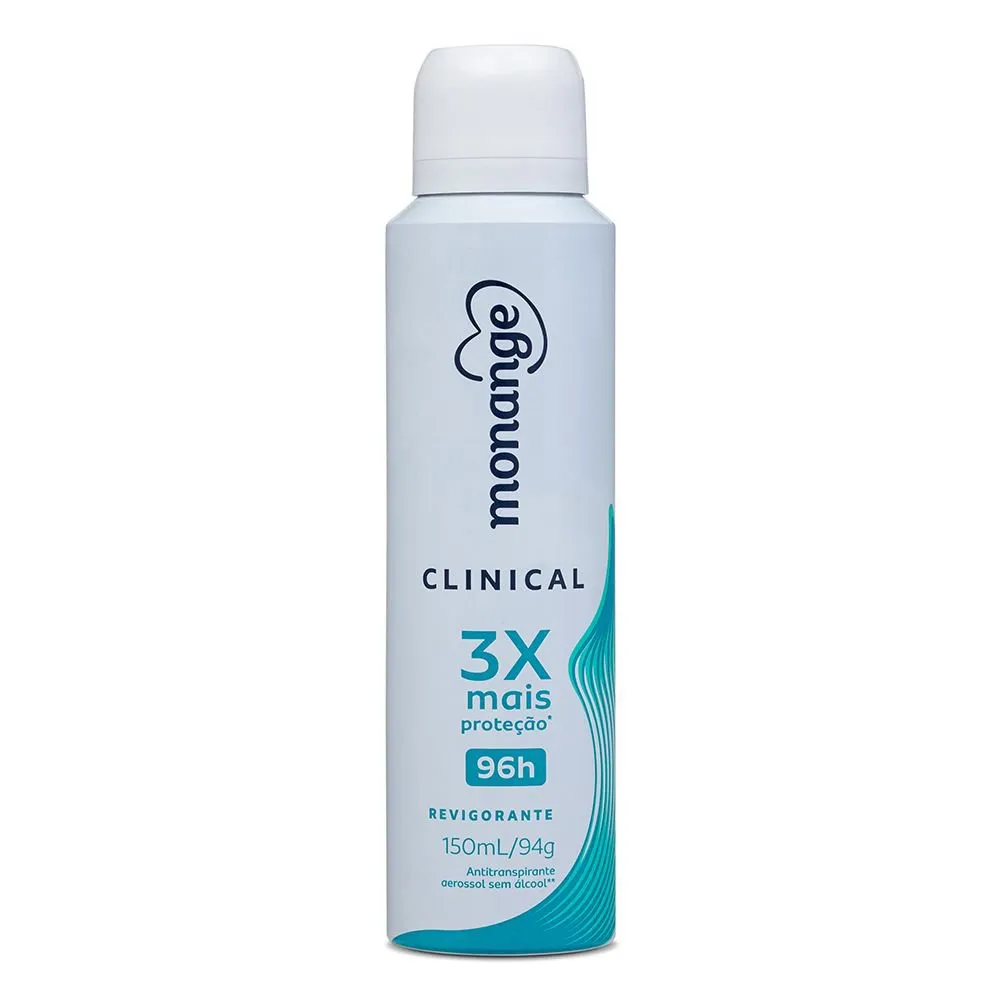 Desodorante Monange Feminino Clinical 150ml Aero Revigorante