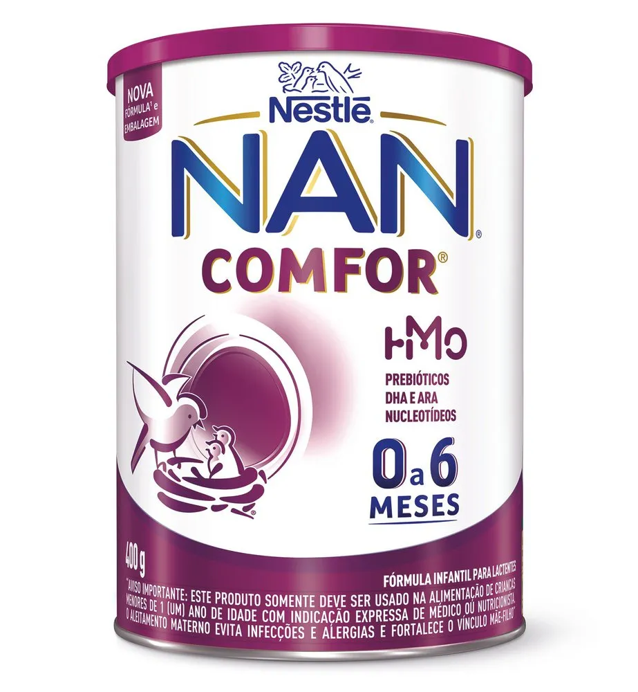 Fórmula Infantil Nan Comfor Hmo 0 A 6 Meses 400g