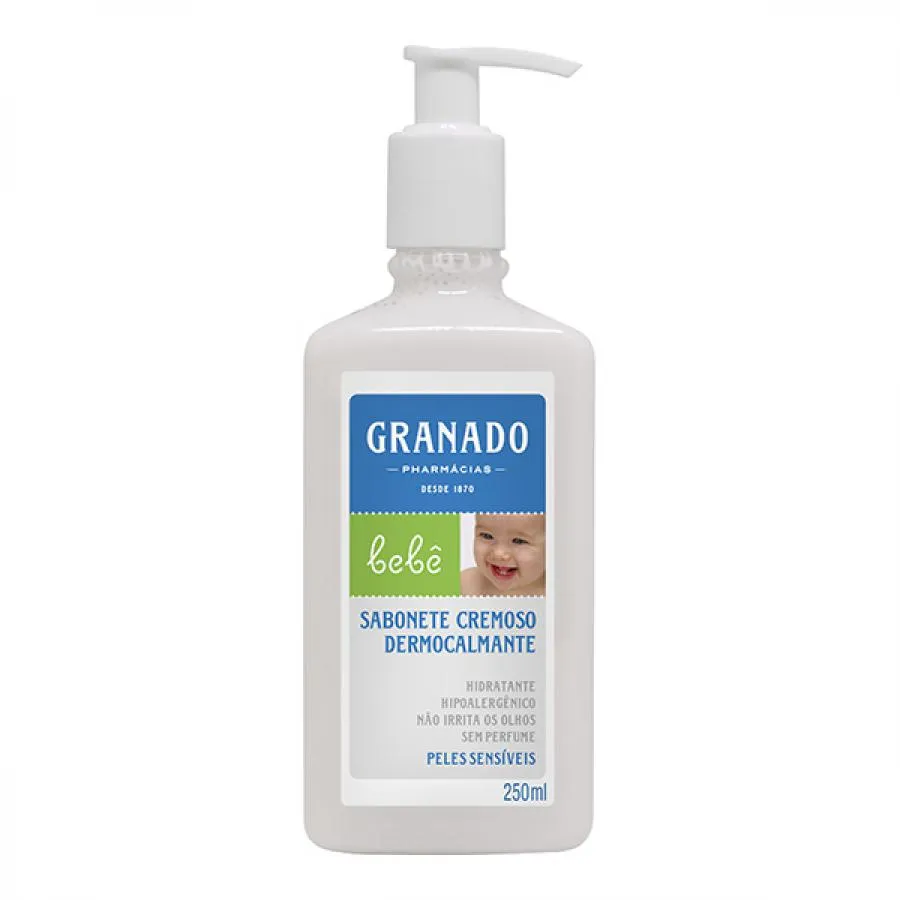 Sabonete Líquido Cremoso Granado Bebê Dermocalmant Pele Sensível 250ml