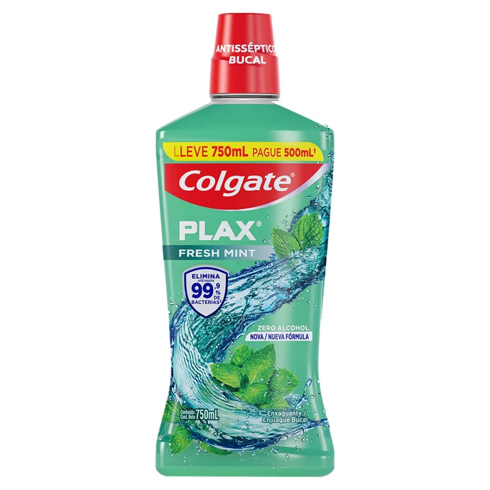 Enxaguante Bucal Colgate Plax Fresh Mint 750ml
