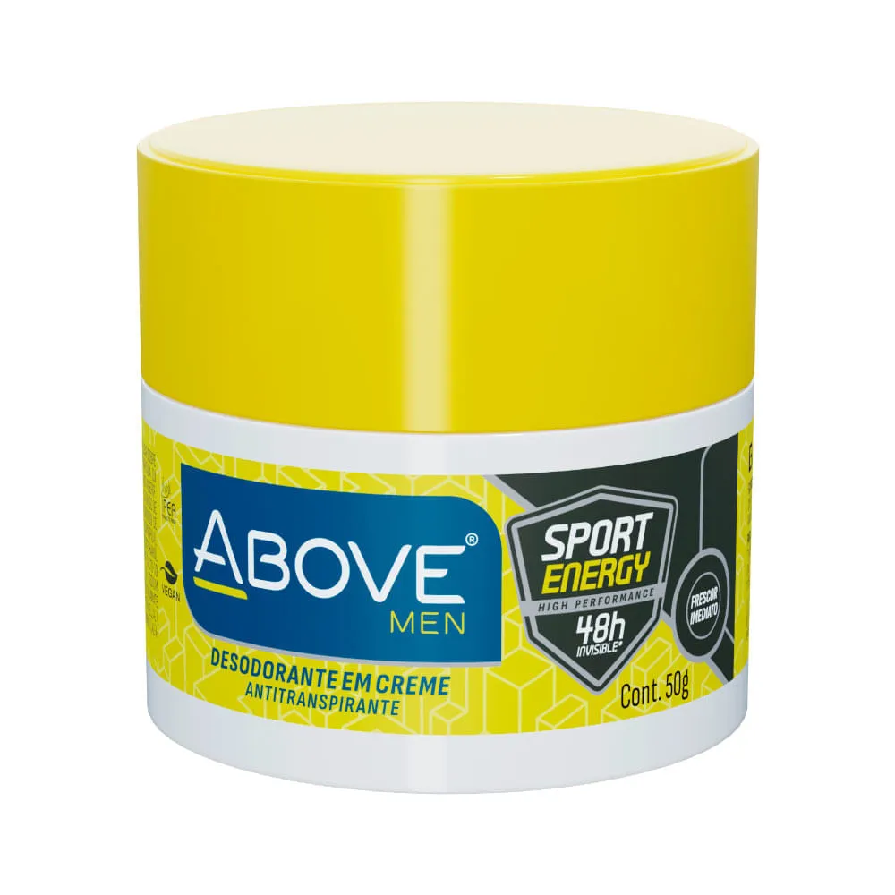 Desodorante Above Masculino Sport Energy 50gr Creme