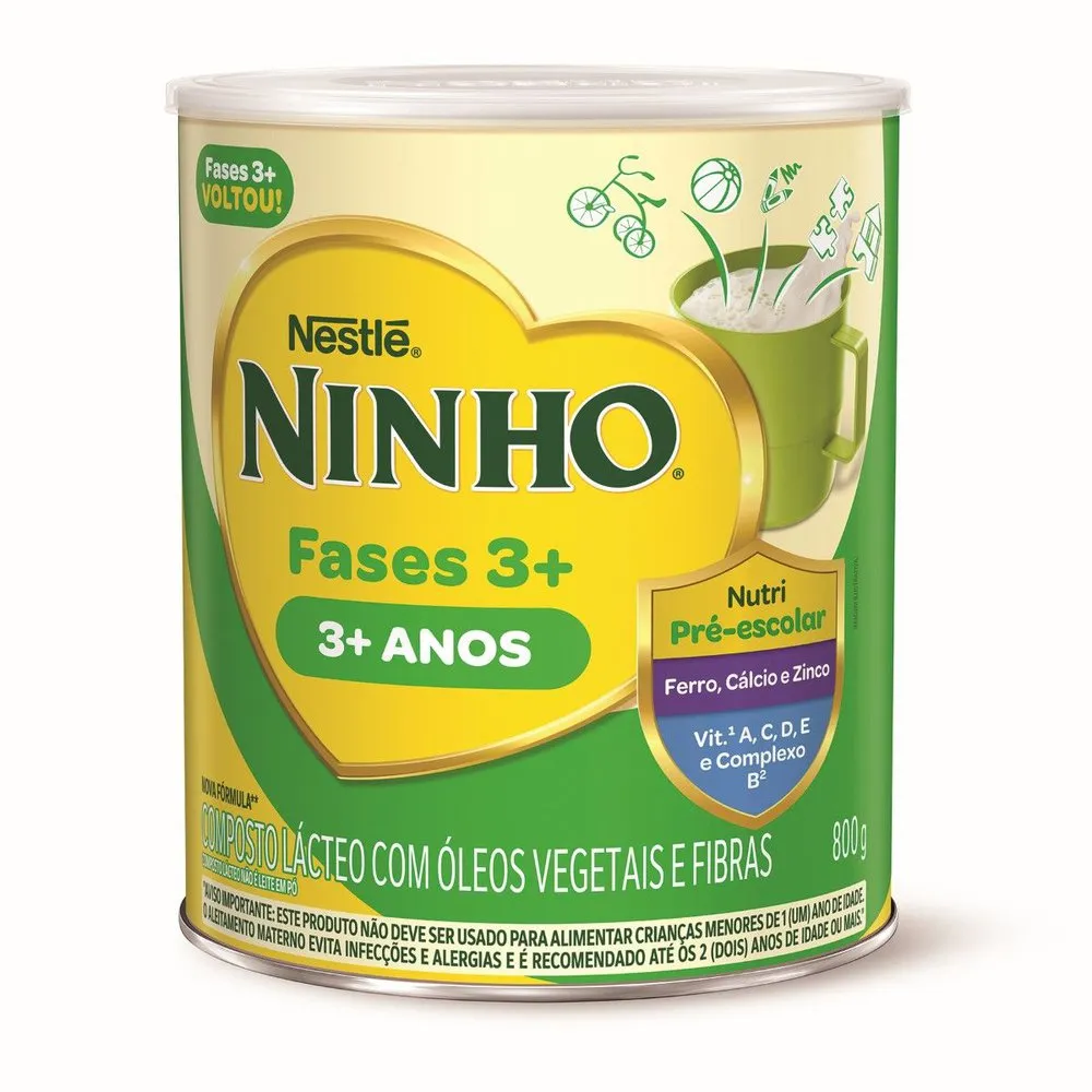 Composto Lácteo Ninho Fases 3+ 800g