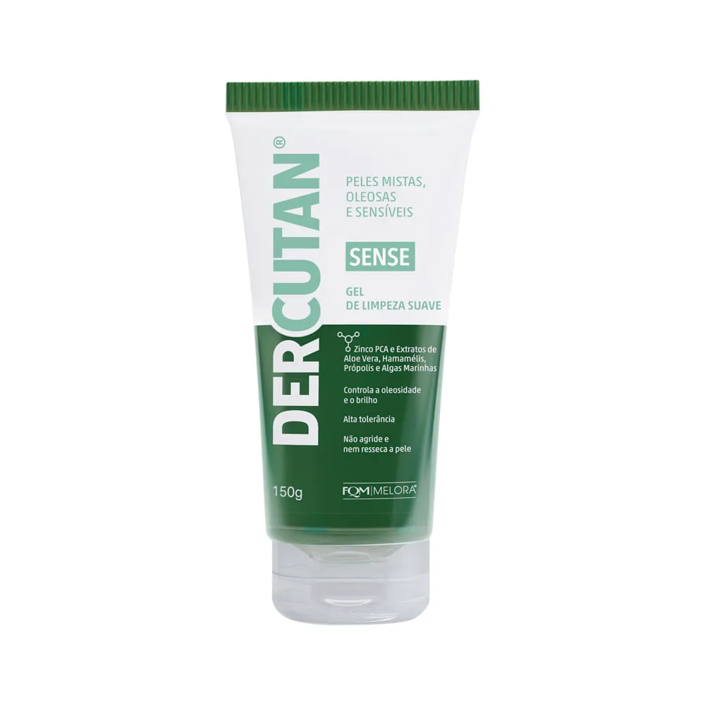 Dercutan Sense Gel Para Limpeza Suave 150gr