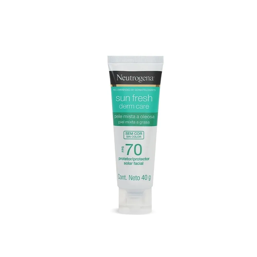 Protetor Solar Facial Neutrogena Sun Fresh Derm Care Fps70 40g Enter/